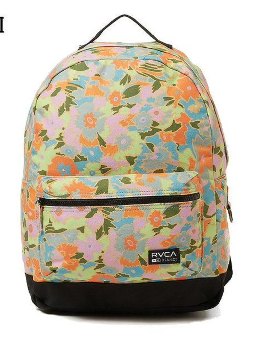RVCA Holden Backpack Pastel Floral Print Teen Tween Girls' Back To School Yellow